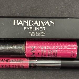 Lips/Eyes Bundle: NYX Vibrant Pink Soft Matte Lip Cream + Bold Pink EyeLiner NWT